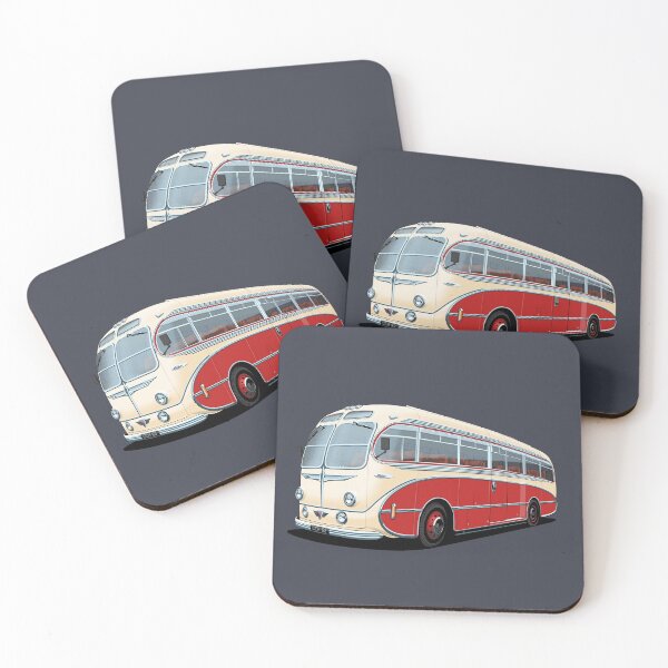 Item preview, 1952 AEC Regal Coach in white and red designed and sold by candc-retro.