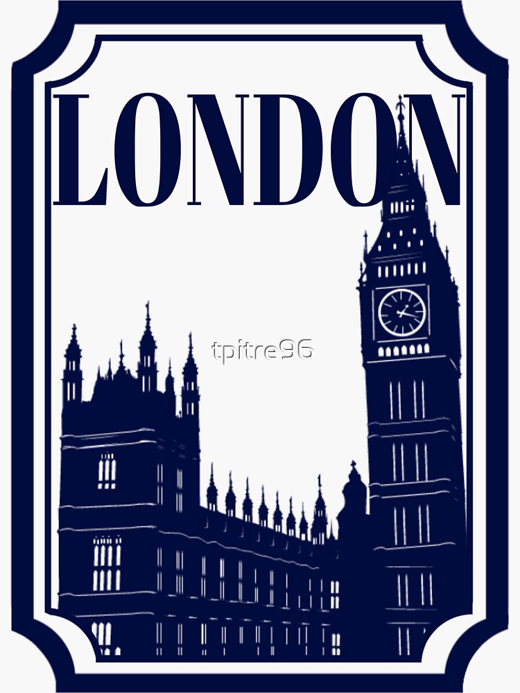Discover London Vinyl Decal, London Sticker, Britain Laptop Sticker, London Underground Stickers, water bottle sticker,  Britain Sticker