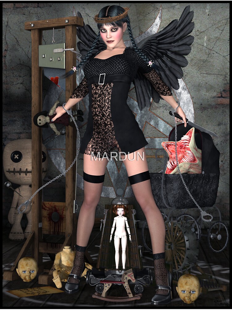 Wednesday Addams Fallen Witch Angel by MARDUN