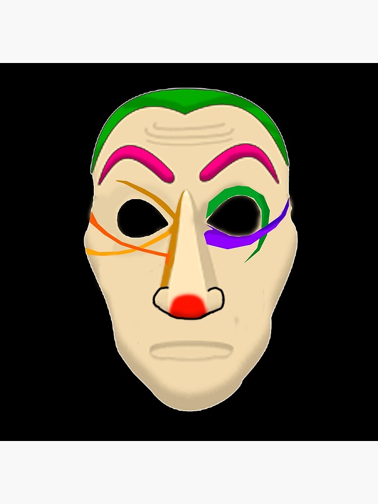 "scary clown mask" Poster for Sale by ralf2 Redbubble