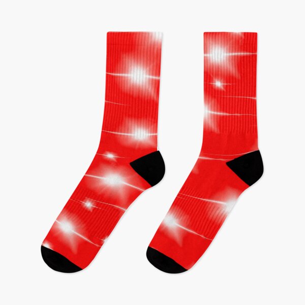 Item preview, Red and white lights abstract print  designed and sold by Grey-Brunette.