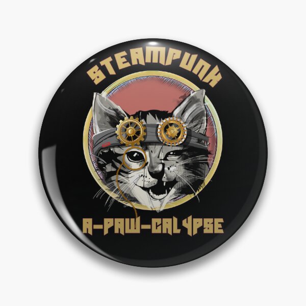 Item preview, Steampunk apocalypse cat designed and sold by SidTastic .