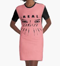 Real eyes realize real lies Graphic T-Shirt Dress