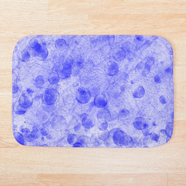 Item preview, Blue and white abstract bubbles print  designed and sold by Grey-Brunette.