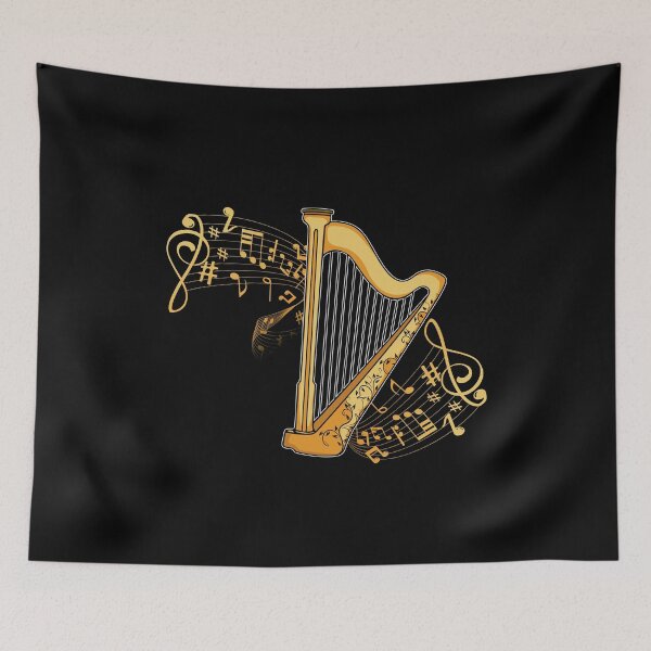Item preview, Harp Player Gift Girls Harpist Women Men Music Harp designed and sold by DSWShirts.