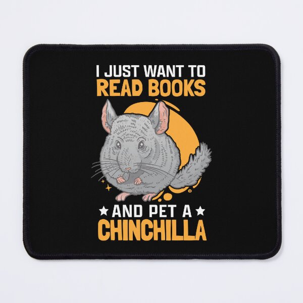 Item preview, Chinchillas and books Dust bunny chinchilla designed and sold by madgrfx.