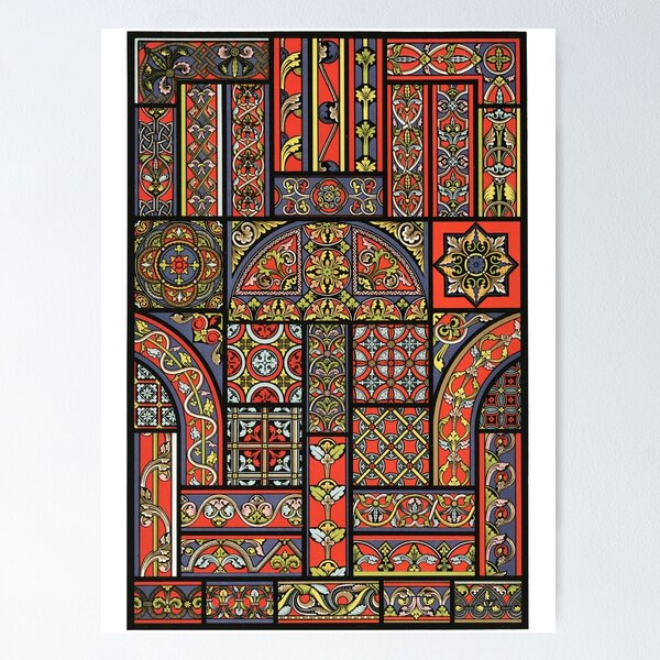 Item preview, L'ornement Polychrome: Middle Ages by Albert Racinet designed and sold by Happy-Trails.