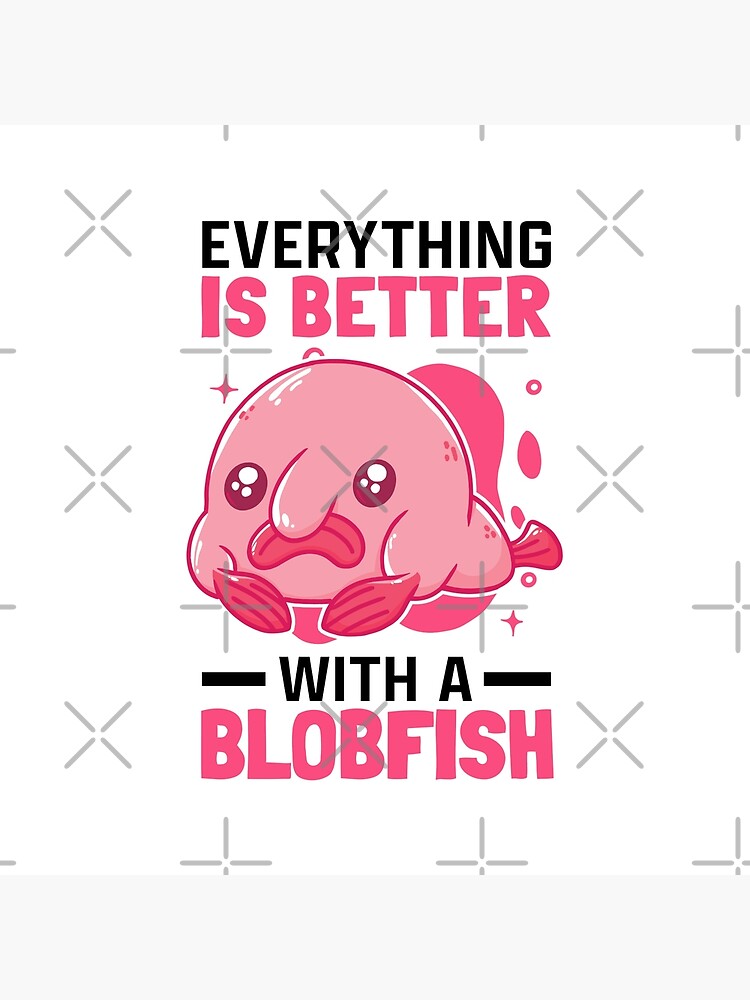 Be a blobfish ugly fish marine animal Postcard by madgrfx