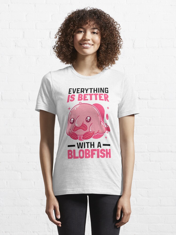 Better with blobfish meme ugly blobfish | Kids T-Shirt