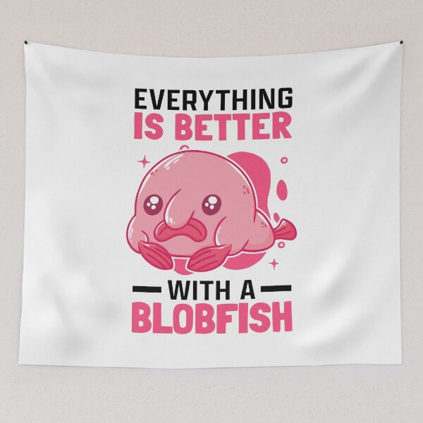 Item preview, Better with blobfish meme ugly blobfish designed and sold by madgrfx.