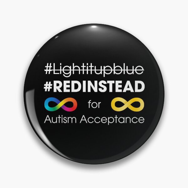 Item preview, Red Instead For Autism Acceptance designed and sold by Luan Huynh.