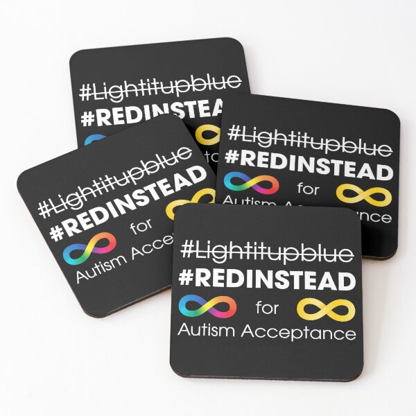 Item preview, Red Instead For Autism Acceptance designed and sold by Luan Huynh.