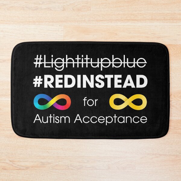Item preview, Red Instead For Autism Acceptance designed and sold by Luan Huynh.