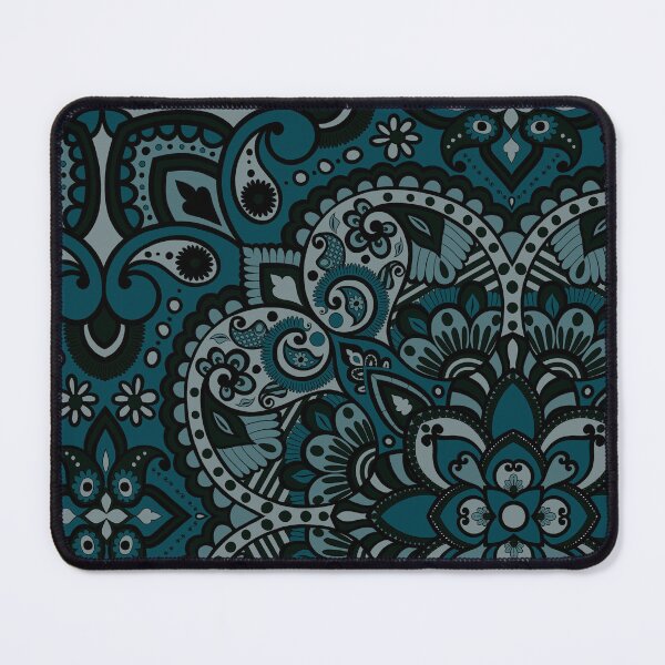Item preview, Floral Mandala Repeat Pattern - Teal designed and sold by SemDesigns1.
