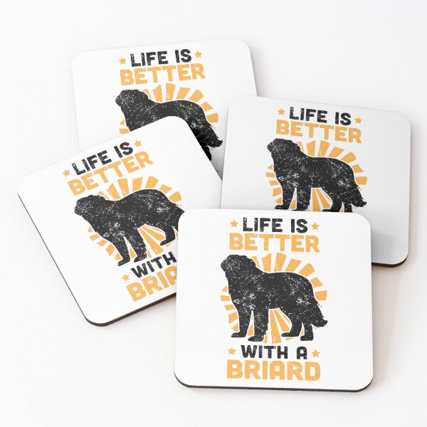 Item preview, Life is better with a Briard Berger de Brie designed and sold by madgrfx.