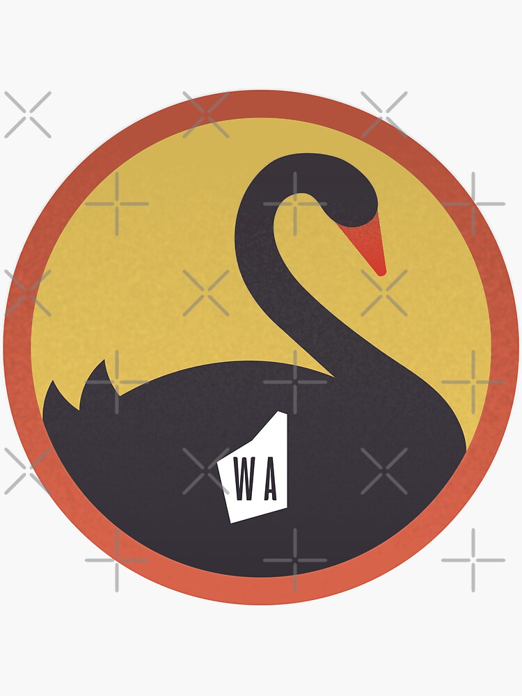Black Swan Logo Art Print by chobopop | Society6