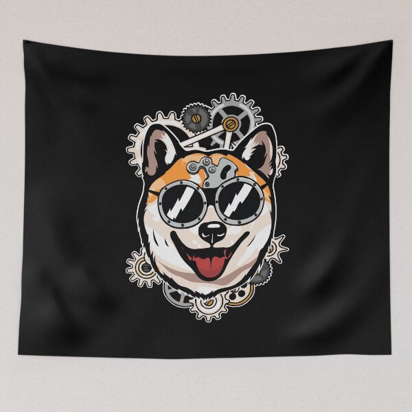 Item preview, Shiba Inu Dog Lover Men Steampunk Dog Gift Shiba Inu designed and sold by DSWShirts.