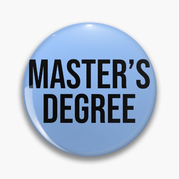 Item preview, University Master's Degree Block Text Style V2 designed and sold by SarahJisri.