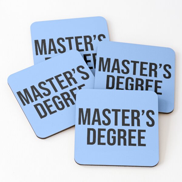 Item preview, University Master's Degree Block Text Style V2 designed and sold by SarahJisri.
