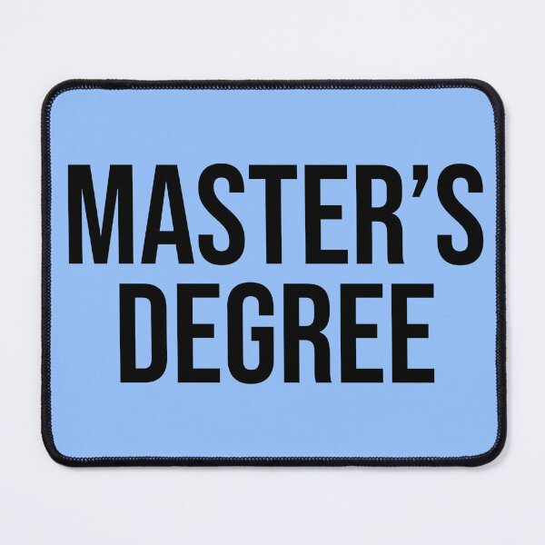 Item preview, University Master's Degree Block Text Style V2 designed and sold by SarahJisri.