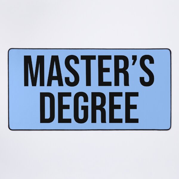 Item preview, University Master's Degree Block Text Style V2 designed and sold by SarahJisri.