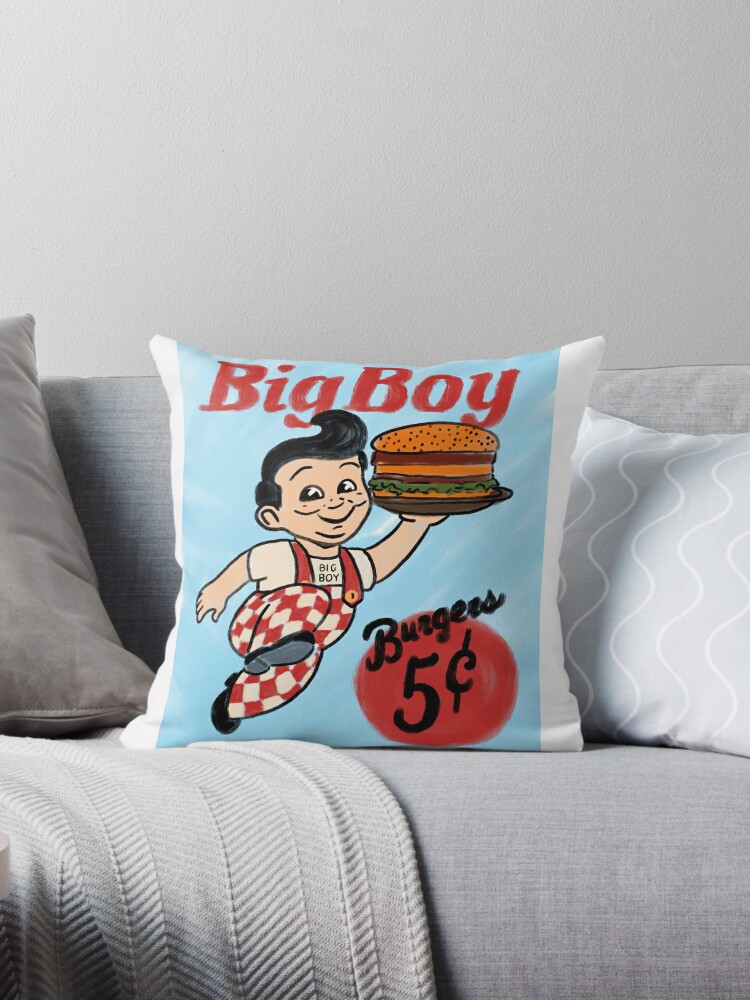Bob's Big Boy Pillow for Sale by RooBooCo | Redbubble