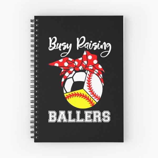 Item preview, Busy Raising Ballers Funny Baseball Softball Soccer Mom designed and sold by tamara-art.
