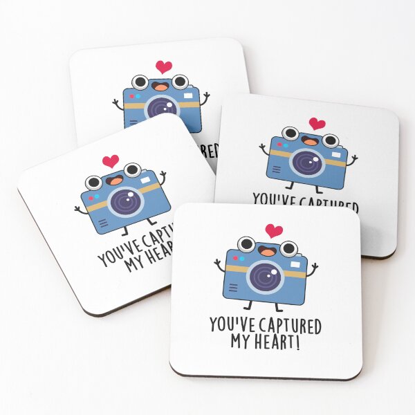 Item preview, You've Captured My Heart Funny Camera Puns  designed and sold by punnybone.