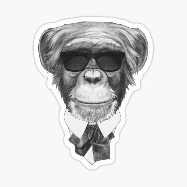 Monkey Sticker