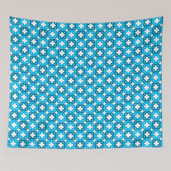 Item preview, Blue Tile Pattern designed and sold by elledeegee.