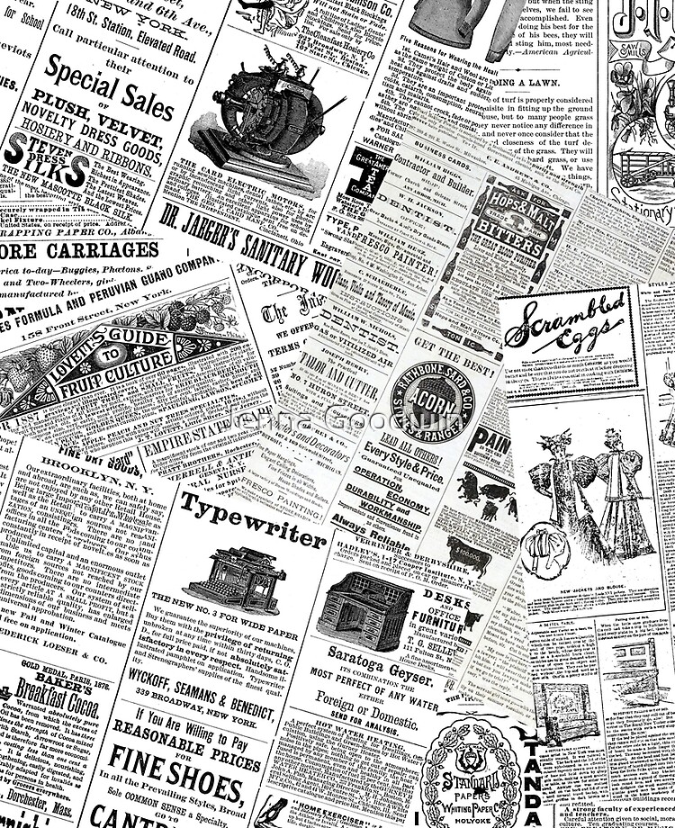 Vintage Newspaper Print | iPad Case & Skin