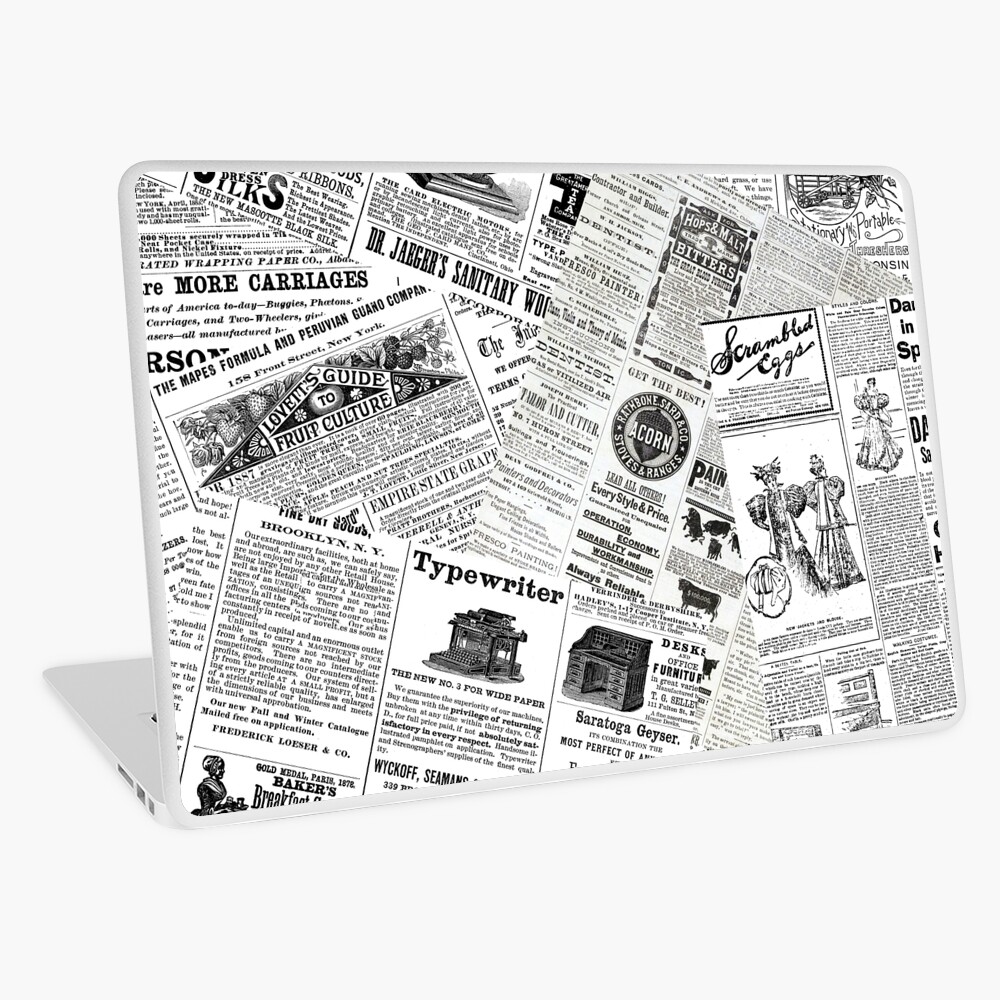 人気ブランド Vintage Newspaper Print 絵本・児童書