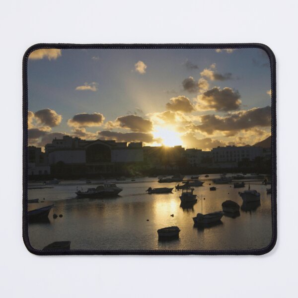 Item preview, Sunset over Arrecife inner harbour designed and sold by Ann Biddlecombe.