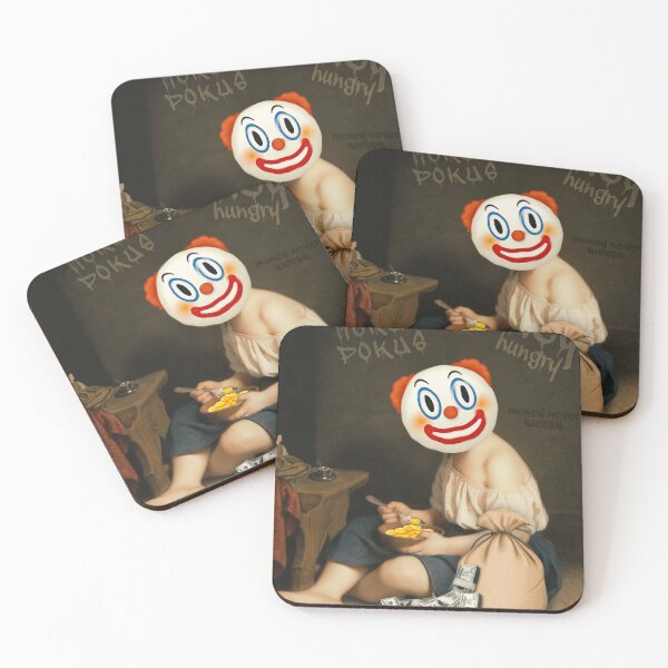 Item preview, Money Hungry Modern Art Oil Painting Clown Surrealism designed and sold by SuccessHunters.