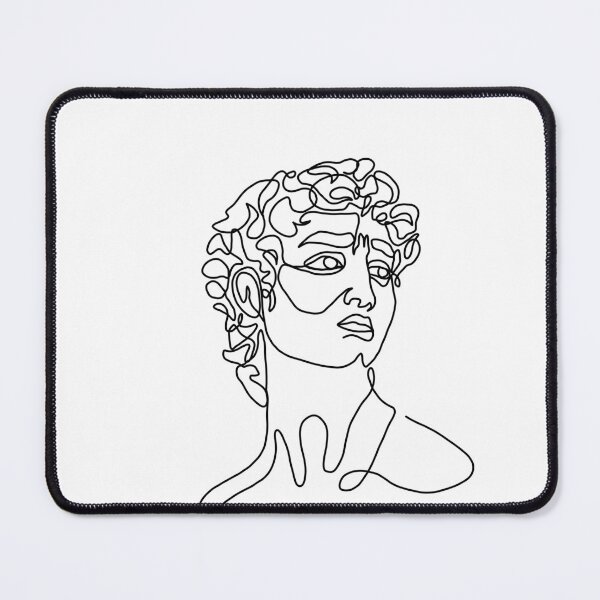 Item preview, David by Michelangelo line art portrait designed and sold by One Line Aesthetics ♡.