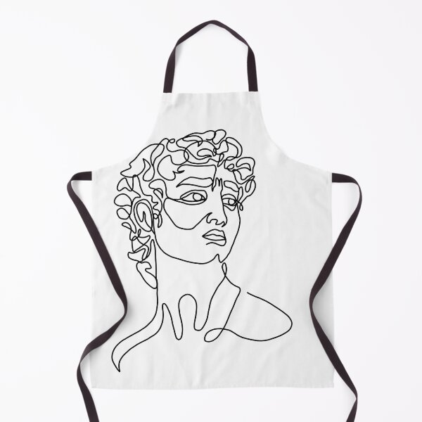 Item preview, David by Michelangelo line art portrait designed and sold by One Line Aesthetics ♡.