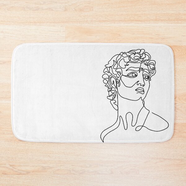 Item preview, David by Michelangelo line art portrait designed and sold by One Line Aesthetics ♡.