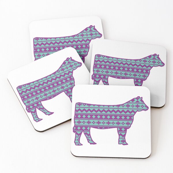 Item preview, Farmgirl Show Heifer with Purple Southwest Pattern designed and sold by Sam Morrison.