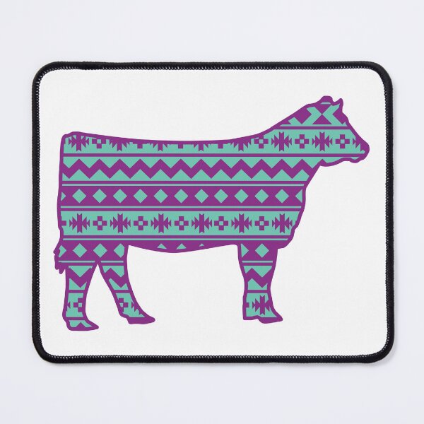 Item preview, Farmgirl Show Heifer with Purple Southwest Pattern designed and sold by Sam Morrison.
