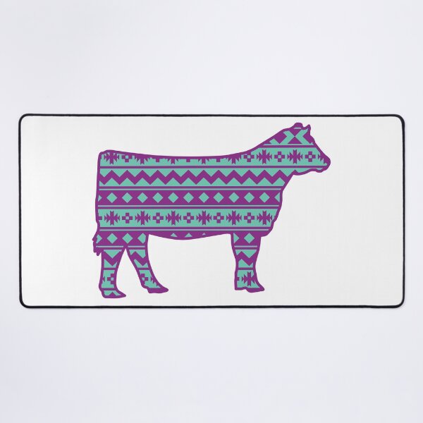 Item preview, Farmgirl Show Heifer with Purple Southwest Pattern designed and sold by Sam Morrison.
