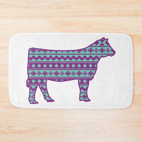 Item preview, Farmgirl Show Heifer with Purple Southwest Pattern designed and sold by Sam Morrison.
