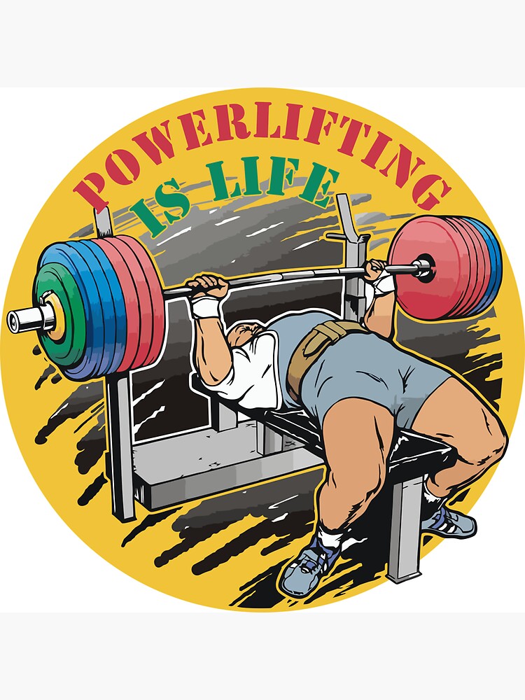 Powerlifting bench press gift for powerlifter gym training | Magnet