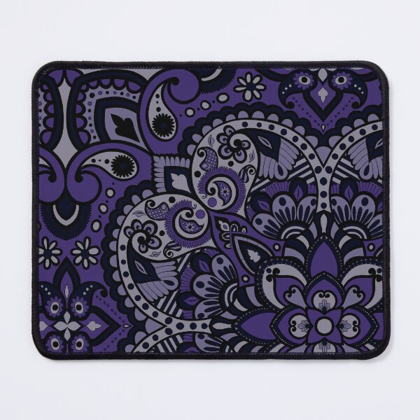 Item preview, Floral Mandala Repeat Pattern - Dark Purple designed and sold by SemDesigns1.