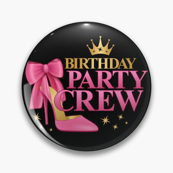 Item preview, Birthday Pary Crew, group design designed and sold by iclipart.
