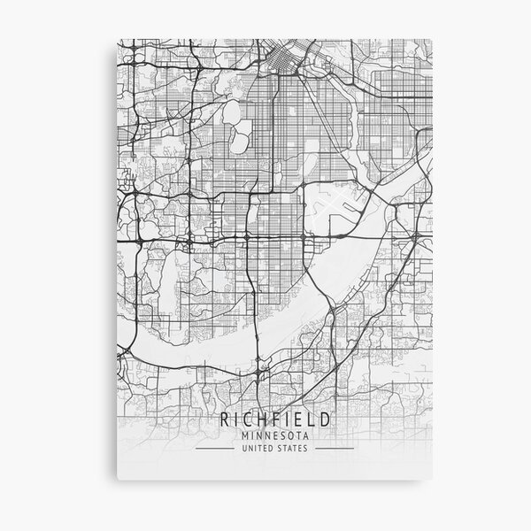 Item preview, Richfield  -  Minnesota - US Gray City Map designed and sold by ctmapprint.