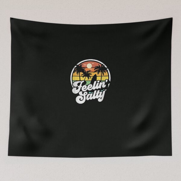 Item preview, Feeling Salty Island Vacation Surfing Palm Retro Beach designed and sold by DeannaMarks.