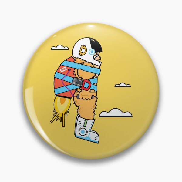 Item preview, Flying Doge Coin Crypto Rocket On The Way To The Moon Shiba Inu Dog Lift Off  designed and sold by doseofwin.
