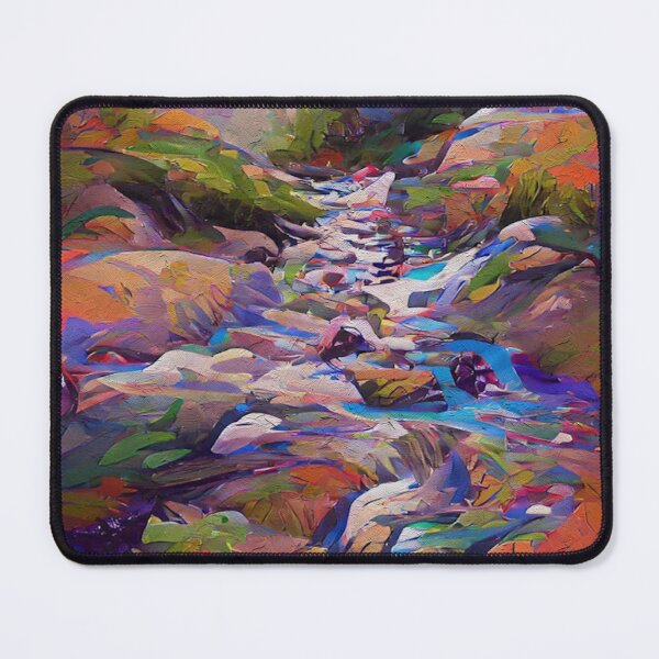 Item preview, Beautiful Painting of Mountain Stream designed and sold by CattlettArt.