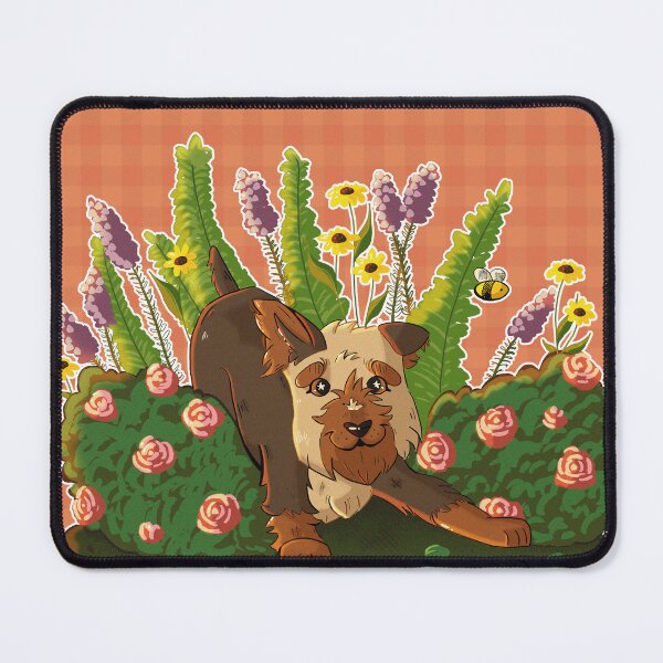 Item preview, Yorkie in the Garden designed and sold by Arwyn Jones.