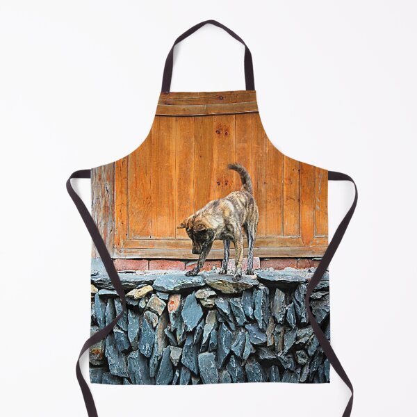 Item preview, Street Dog on a Dry Stone Wall designed and sold by Bryony James.